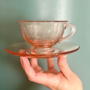 Fostoria Crystal Tea & Saucer